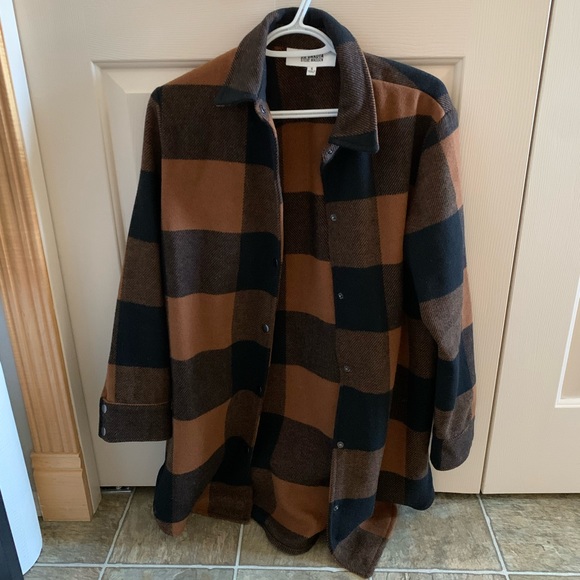 BB Dakota Eldridge shacket in cognac - Picture 2 of 2